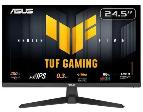 24,5" Asus TUF Gaming VG259Q5A čierna / Monitor / Fast IPS / FHD / 200Hz / 1ms / HDMI+DP / Repro