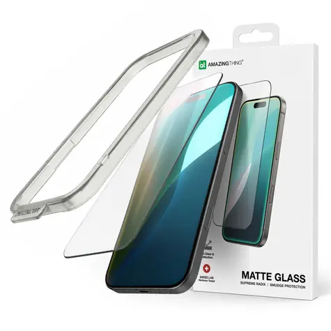 AmazingThing Radix Matte / Tvrdené sklo / matné / Apple iPhone 16 Pro Max