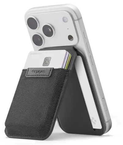 Spigen Slim Fold čierna / Peňaženka / MagSafe