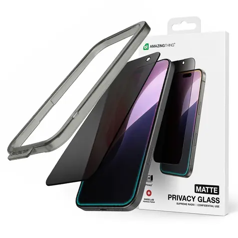 AmazingThing Titan FusionFilter 7 Matte Privacy iPhone 17 Pre Max / Ochranné sklo / Privacy filter / Tvrdené sklo