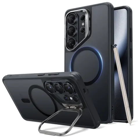 ESR Classic Hybrid Kickstand čierna / Puzdro / Samsung Galaxy S26 Ultra / MagSafe / Stojanček