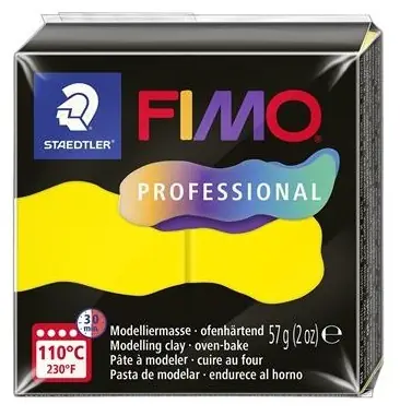Fimo Professional žltá / Modelovacia hmota / 57 g / Pečenie pri 110 °C