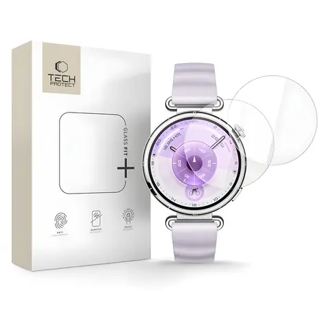 Tech-Protect Glass Fit+ transparentný / Ochranné sklo / Huawei Watch GT 6 41mm / 2 ks v balení