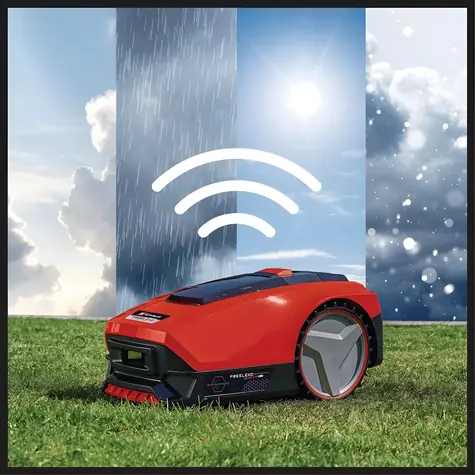 Einhell Freelexo SMART 750 čierna, strieborná, červená / Robotická kosačka / až 750 m2 / 18V 3Ah / Multi-zóna