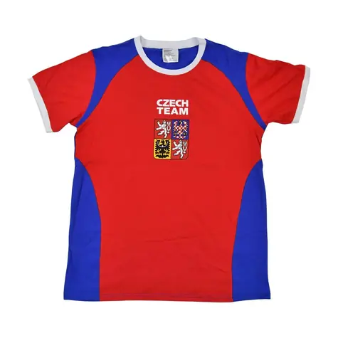 Sportteam Fanúšikovské tričko Česká Republika 2 pánske vel. XL / 100% bavlna