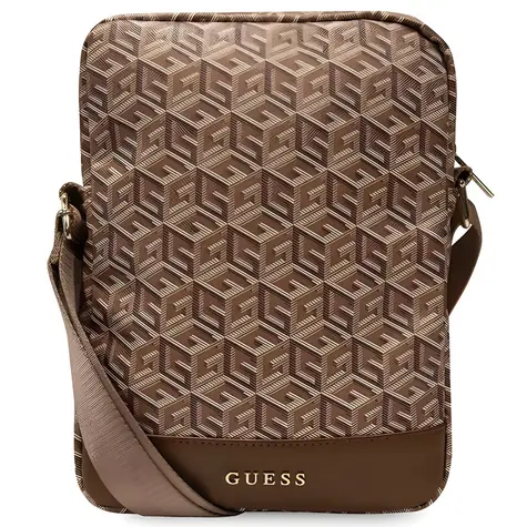Guess G Cube Stripe hnedá / Taška na tablet / 10"