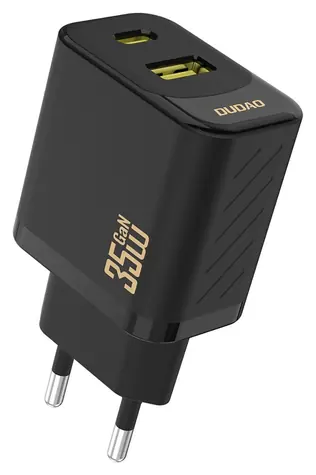 Dudao A27 Max čierna / Sieťová nabíjačka / USB-A / USB-C / 35W / GaN