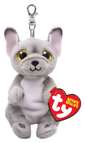 Ty Plyšový pes Wilfred sivý / 8,5 cm