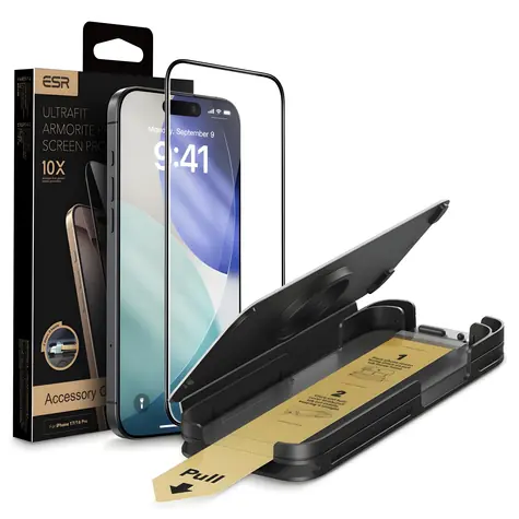 ESR UltraFit Armorite Pre číre / Ochranné sklo / Apple iPhone 17 Pre Max / Tvrdené sklo