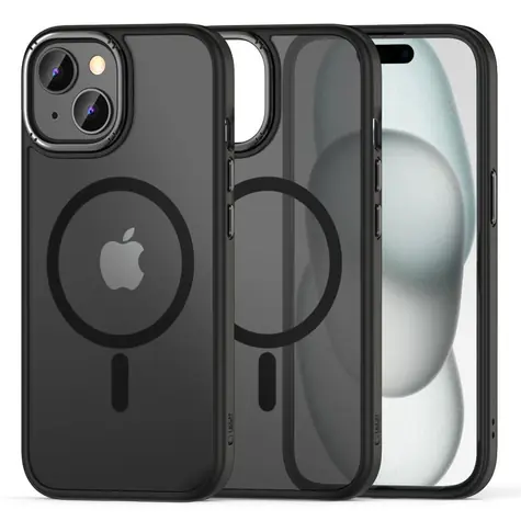 Tech-Protect MagMat 2 matná čierna / Kryt pre Apple iPhone 15 / MagSafe