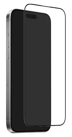 Puro Frame čierna / Ochranné sklo / s aplikátorom / Apple iPhone 17