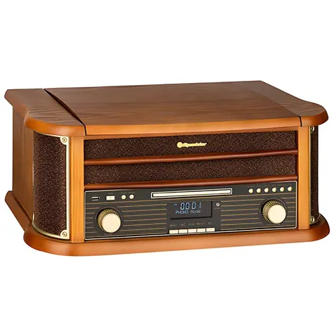 Roadstar HIF-1993D+BT / Retro veža / Gramofón / CD/MP3/USB / Kazeta / DAB+/FM Bluetooth / 2x5W RMS