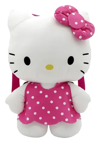 Cyp Brands Hello Kitty Batoh ružový / Plyšový / Nastaviteľné popruhy
