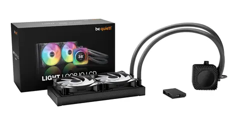 be quiet! Light Loop IO LCD 240mm čierna / Vodné chladenie CPU / IPS displej / RGB / 2x120mm ventilátory