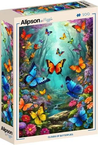 ALIPSON Puzzle Motýlie oblaky / 500 dielikov / 34,2 x 47,8 cm