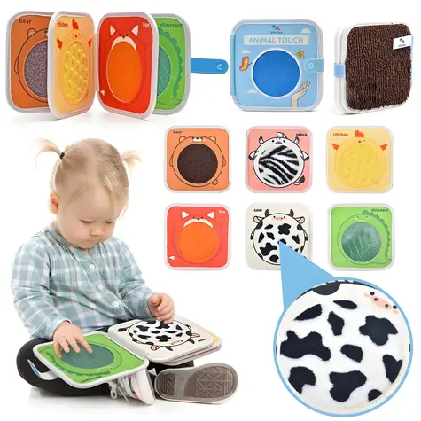 2KIDS TOYS Senzorická busy kniha Zvieratká / od 1 roka