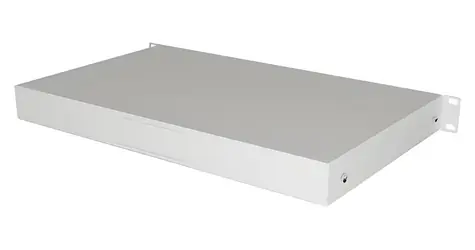 Lanberg 19" 1U šedá / Zásuvka do racku / hĺbka 270 mm / nosnosť 30 kg