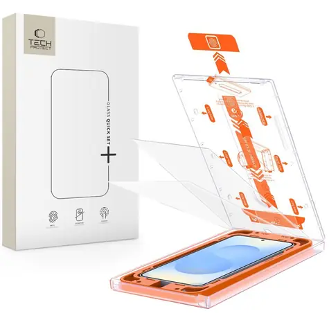 Tech-Protect Quick Set+ pre Samsung Galaxy S25 číra / Ochranné sklo / Temperované sklo