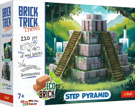 Trefl Stavebnica BRICK TRICK Travel: Pyramída M / 210 dielov
