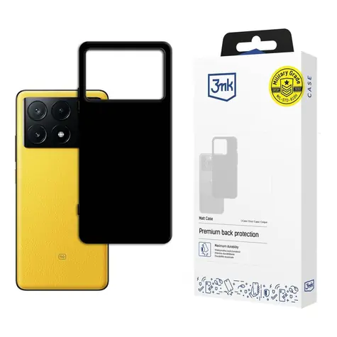 3mk Matt Case čierna / Zadný kryt / XIAOMI POCO X6 Pro 5G