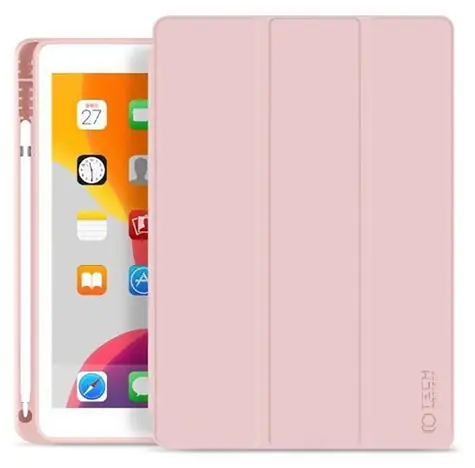 Tech-Protect SC Pen ružová / Puzdro pre Apple iPad 10.2" (2019/2020/2021) / schránka na stylus