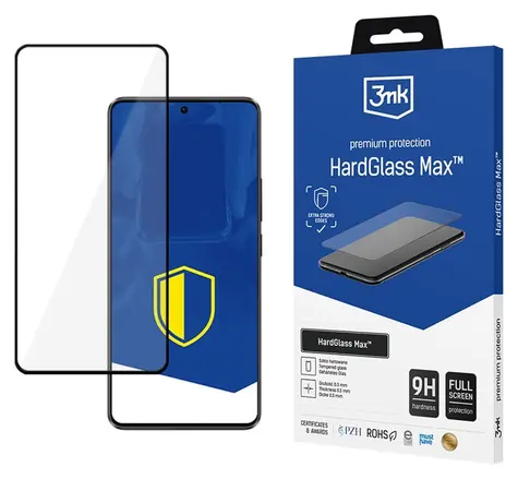 3mk HardGlass Max čierna / Tvrdené sklo / XIAOMI POCO X6 Pro 5G / Celoplošné