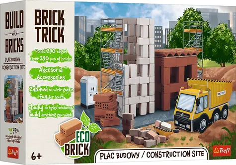 Trefl Stavebnica BRICK TRICK Stavenisko XL / 290 dielov / 6+