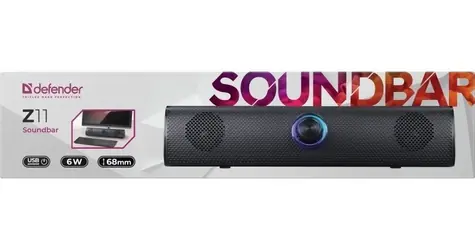 Defender Z11 čierna / Soundbar / 2.0 / 6W / USB / LED