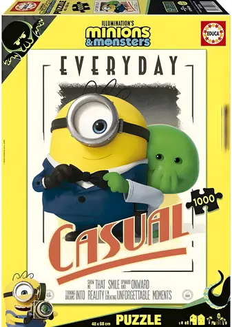 Educa Puzzle Mimoni a monštrá / 1000 dielikov / 68 × 48 cm