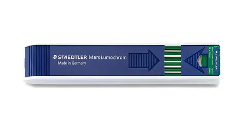 Staedtler Mars Lumochrom 204 zelená / Tuha do mikroceruzky / 2 mm / 12 ks