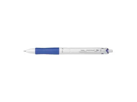 Pilot Acroball Pure White modrá / Guľôčkové pero / 0,32 mm / stláčací mechanizmus