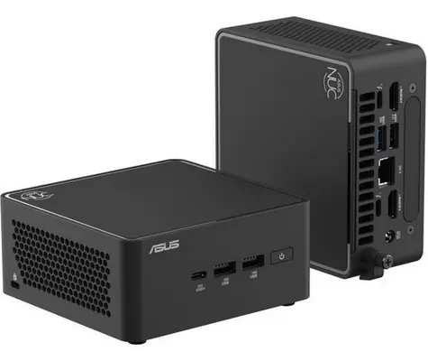Asus NUC 15 Pro Kit RNUC15CRHU700002 / Mini PC / Intel Core Ultra 7 255H / 2× DDR5 SO-DIMM / M.2 SSD / Intel Arc