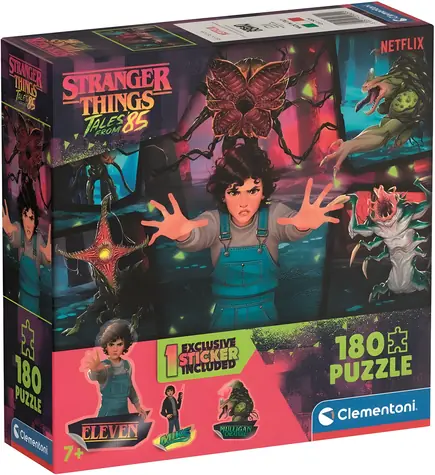 Clementoni Puzzle Stranger Things Tales from '85: Nepriatelia / 180 dielikov / 48,5 x 33,5 cm