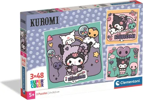 Clementoni Puzzle Kuromi / 3x48 dielikov / od 5 rokov
