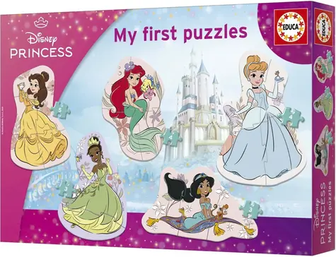Educa Baby puzzle Princezné 5v1 (3-5 dielikov) / 24 x 16 cm