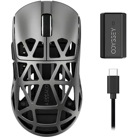 YENKEE YMS 31 ODYSSEY WL / Bezdrôtová herná optická myš / 60000 DPI / 47 g / 7 tlačidiel / Bluetooth, 2,4 GHz, USB-C