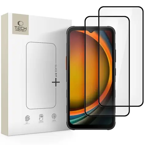 Tech-Protect Glass Fit+ čierna / Ochranné sklo / Samsung Galaxy Xcover 7 a 7 Pro / 2 ks