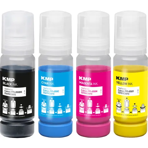 KMP PFI-050 / Cartridge / Multipack BK/C/M/Y / kompatibilný s Canon