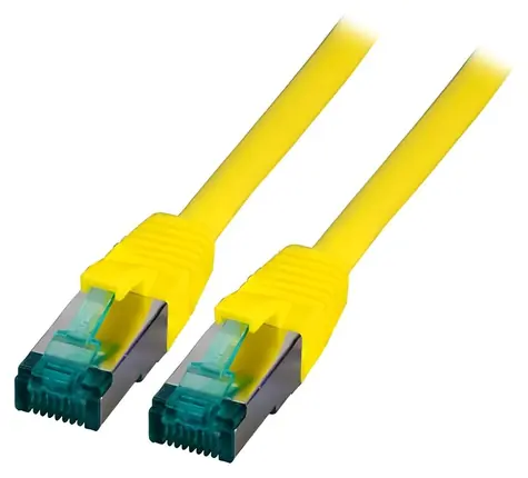 EFB žltá / Patch kábel / Cat6a S/FTP / RJ45-RJ45 / 25 m / LSZH