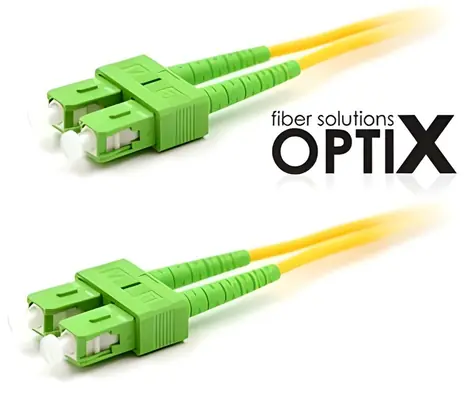 OPTIX SC / APC-SC / APC / Optický patch cord / 09/125 / 3 m