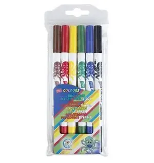 Easy Colours / Fixy / obojstranné / 6 farieb / vyprateľné