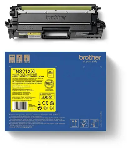 Brother TN-821XXLY žltá / Originálny toner / pre MFC-L9670CDN & L9630CDN & HL-L9470CDN & L9430CDN / 12 000 strán