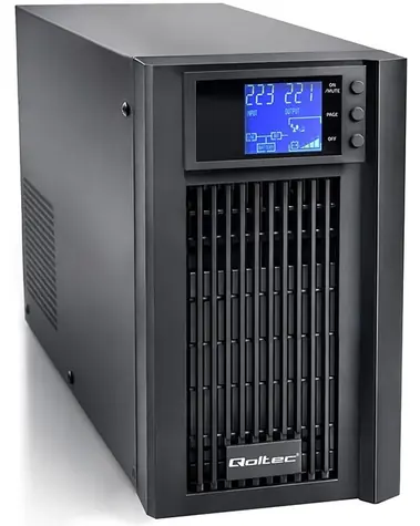 Qoltec UPS 3000VA / UPS / 2400W / AVR / LCD / čistý sínus