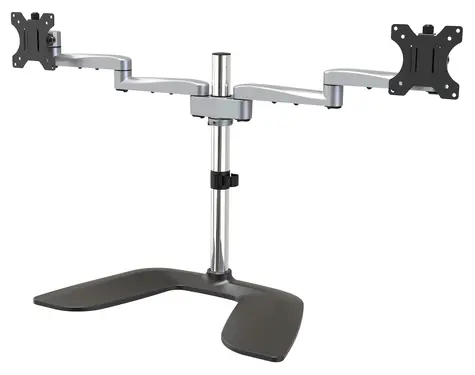 StarTech Stolný držiak pre dva monitory / Plne pohyblivé rameno / do 32" / VESA 100x100 mm / nosnosť 16 kg