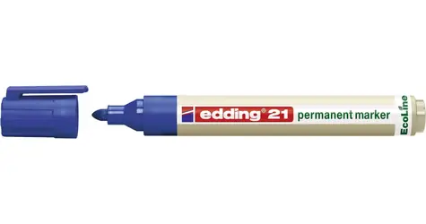 Edding Permanentný popisovač / Popisovač / okrúhly hrot / modrá