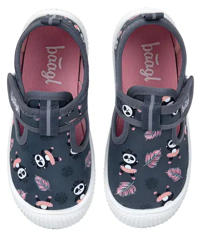 BAAGL Prezuvky Panda veľ. 29 / Suchý zips / Protišmyková podrážka
