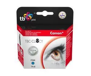 TB CLI-8C azúrová / Atramentová kazeta / kompatibilná s Canon Pixma / 490 strán / 14 ml