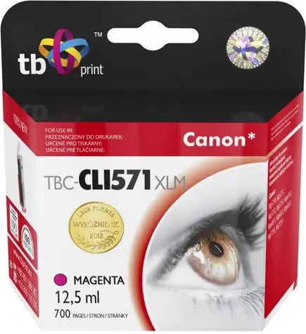 TB CLI-571X purpurová / Cartridge / Kompatibilný s Canon CLI-571XL / 12,5 ml / cca 645 strán