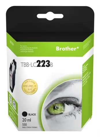 TB kompatibilná kazeta Brother LC223 čierna / Atramentová kazeta / 550 strán / 20 ml