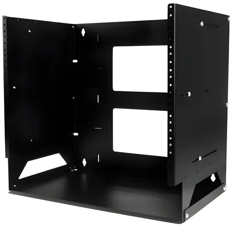 StarTech Nástenný regál 8U čierny / Nástenný regál / 19" / nosnosť 34 kg / oceľ